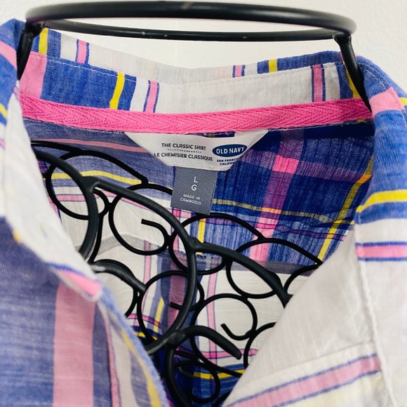 OLD NAVY  The Classic Shirt Button Down L shirt - Picture 3 of 10